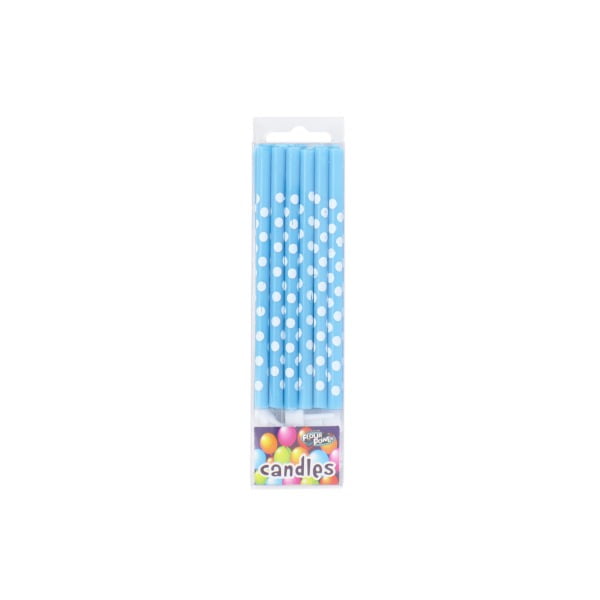 Brunetti Long Candles_Blue Polka Dot copy